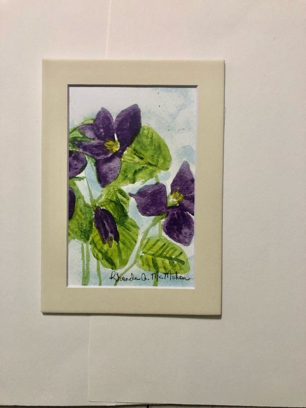 Violet Watercolor Painting